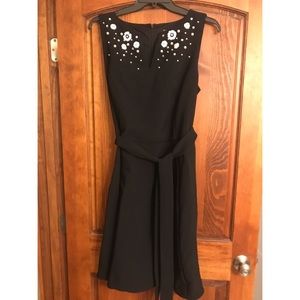 Roz&Ali Dressbarn A-Line Dress with Sequin Flowers